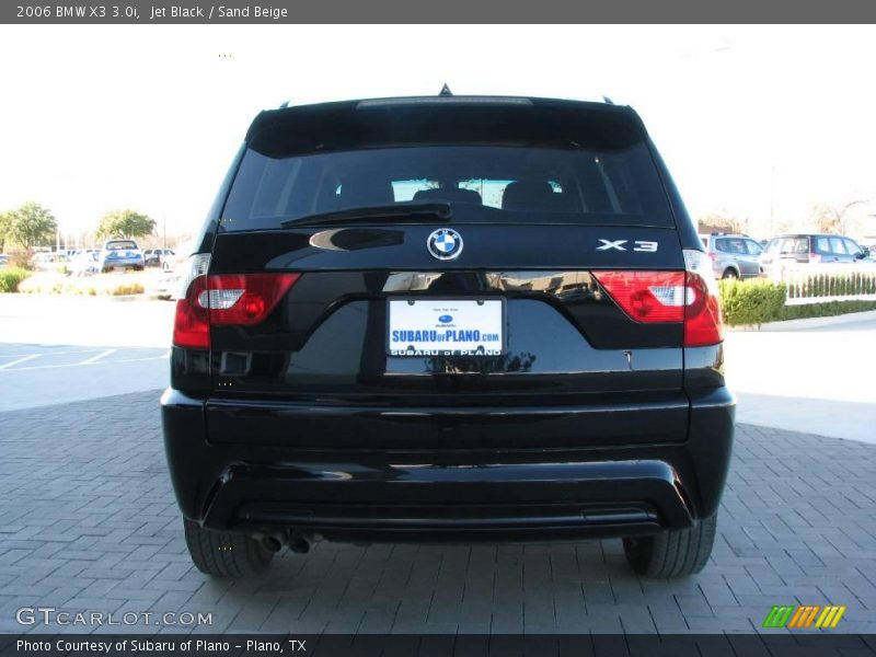 Jet Black / Sand Beige 2006 BMW X3 3.0i