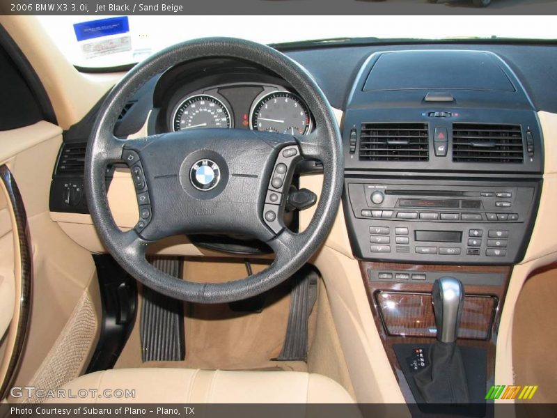 Jet Black / Sand Beige 2006 BMW X3 3.0i