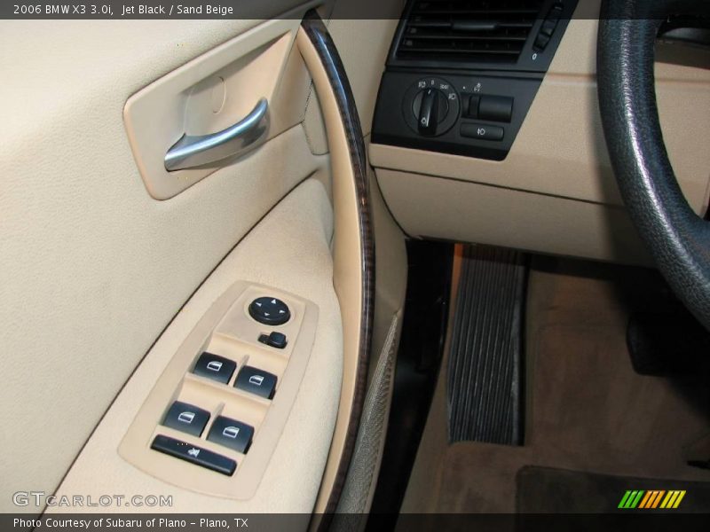 Jet Black / Sand Beige 2006 BMW X3 3.0i