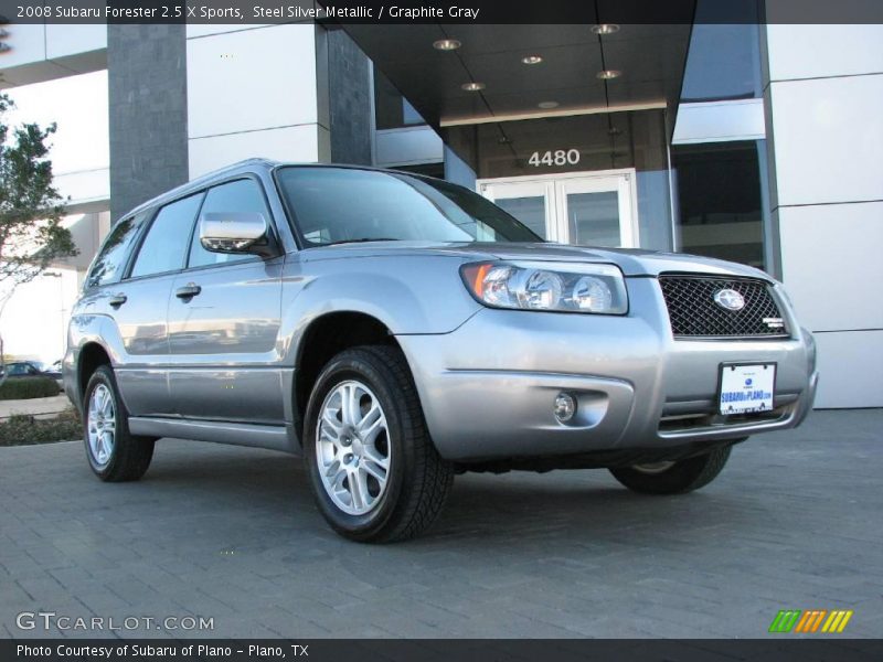 Steel Silver Metallic / Graphite Gray 2008 Subaru Forester 2.5 X Sports