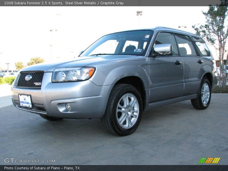 Steel Silver Metallic / Graphite Gray 2008 Subaru Forester 2.5 X Sports