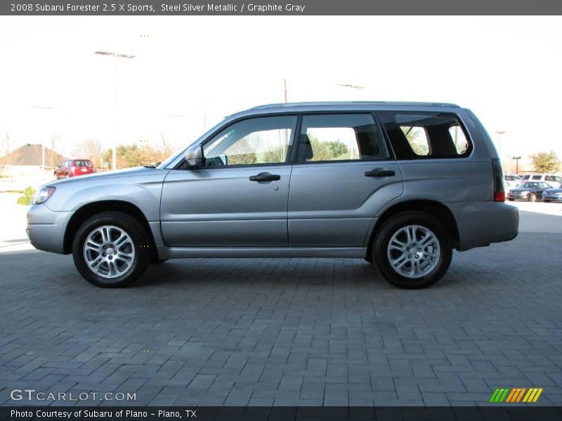 Steel Silver Metallic / Graphite Gray 2008 Subaru Forester 2.5 X Sports