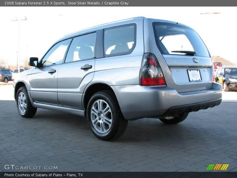 Steel Silver Metallic / Graphite Gray 2008 Subaru Forester 2.5 X Sports