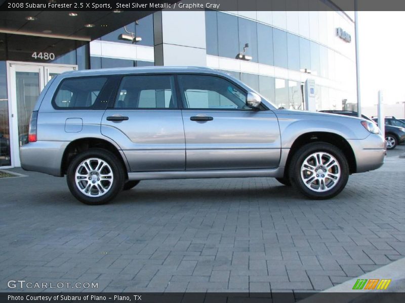 Steel Silver Metallic / Graphite Gray 2008 Subaru Forester 2.5 X Sports