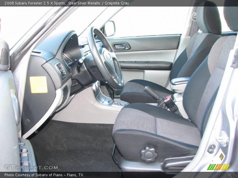 Steel Silver Metallic / Graphite Gray 2008 Subaru Forester 2.5 X Sports