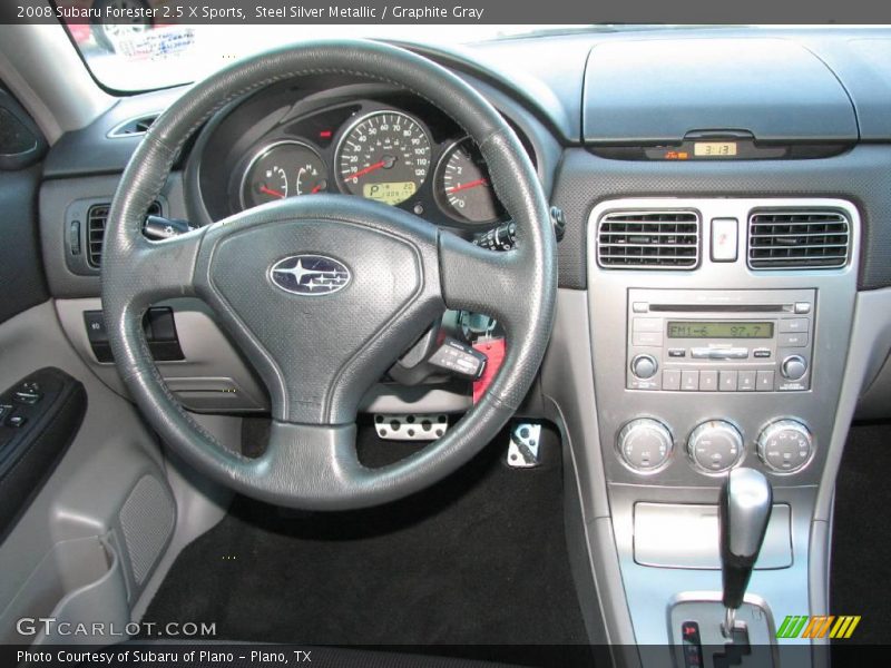 Steel Silver Metallic / Graphite Gray 2008 Subaru Forester 2.5 X Sports