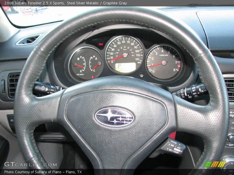 Steel Silver Metallic / Graphite Gray 2008 Subaru Forester 2.5 X Sports