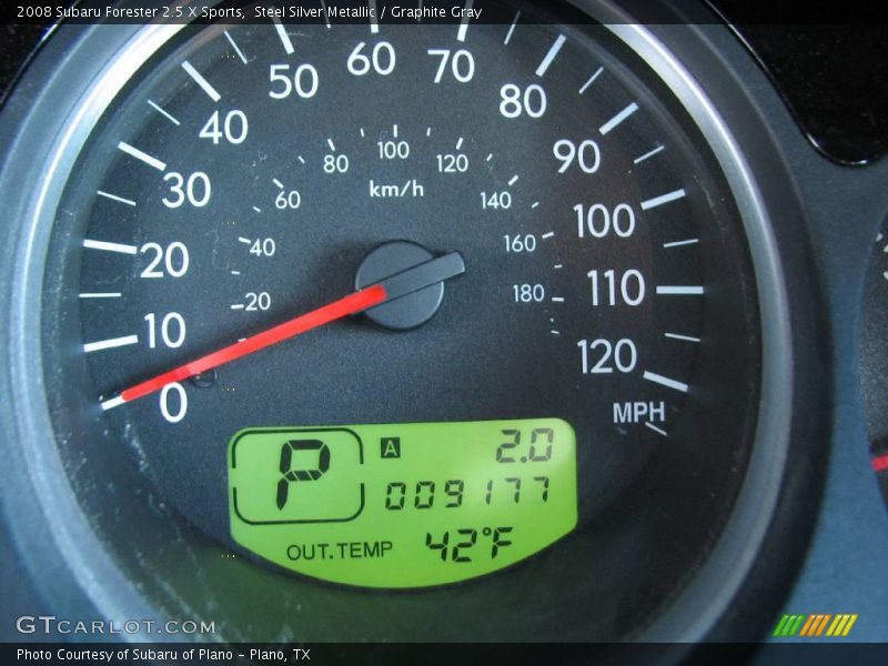 Steel Silver Metallic / Graphite Gray 2008 Subaru Forester 2.5 X Sports