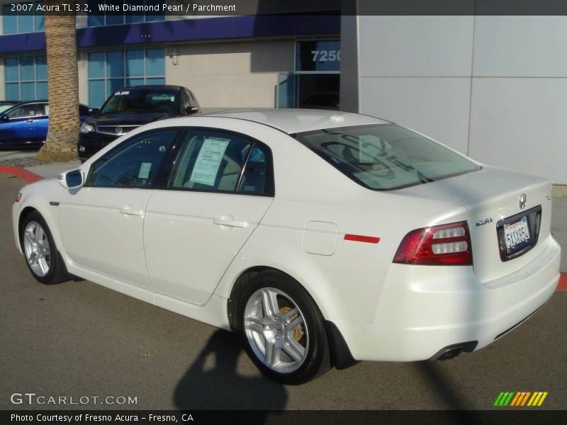 White Diamond Pearl / Parchment 2007 Acura TL 3.2