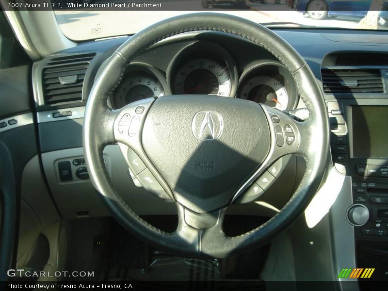White Diamond Pearl / Parchment 2007 Acura TL 3.2