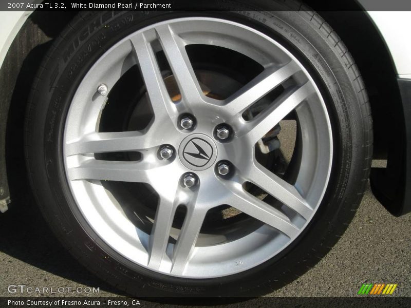 White Diamond Pearl / Parchment 2007 Acura TL 3.2