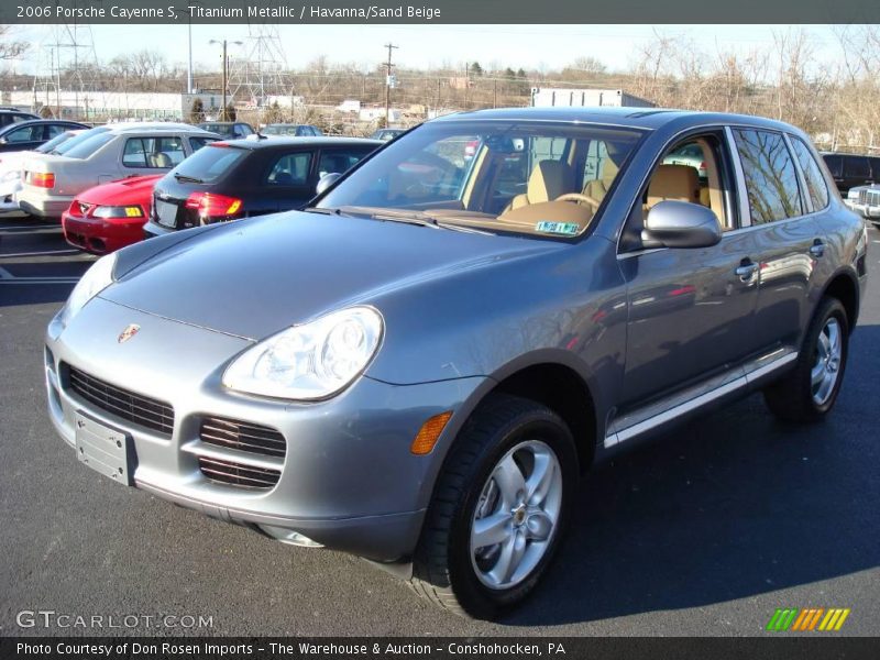 Titanium Metallic / Havanna/Sand Beige 2006 Porsche Cayenne S