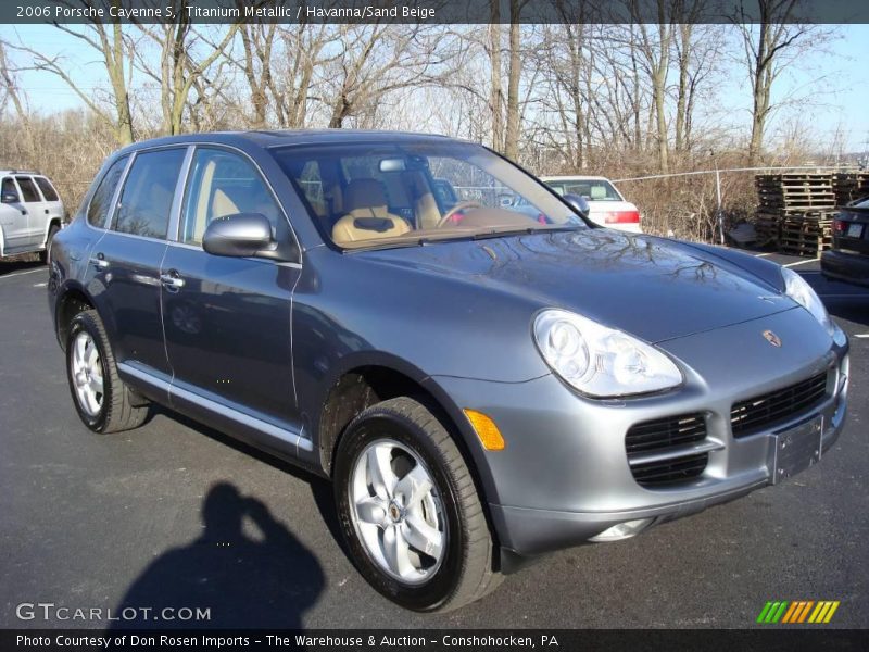 Titanium Metallic / Havanna/Sand Beige 2006 Porsche Cayenne S