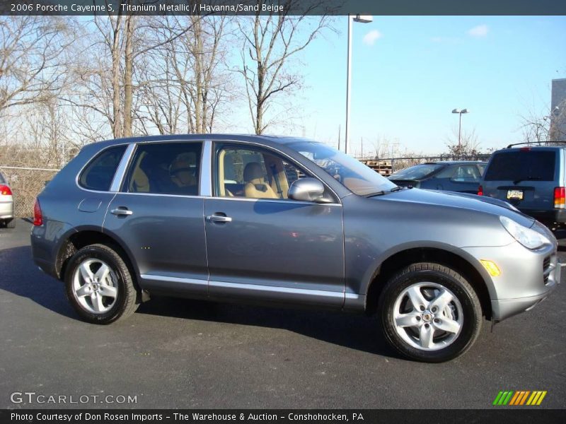 Titanium Metallic / Havanna/Sand Beige 2006 Porsche Cayenne S
