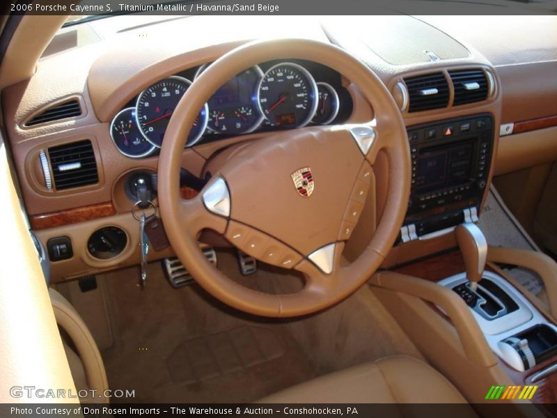 Titanium Metallic / Havanna/Sand Beige 2006 Porsche Cayenne S