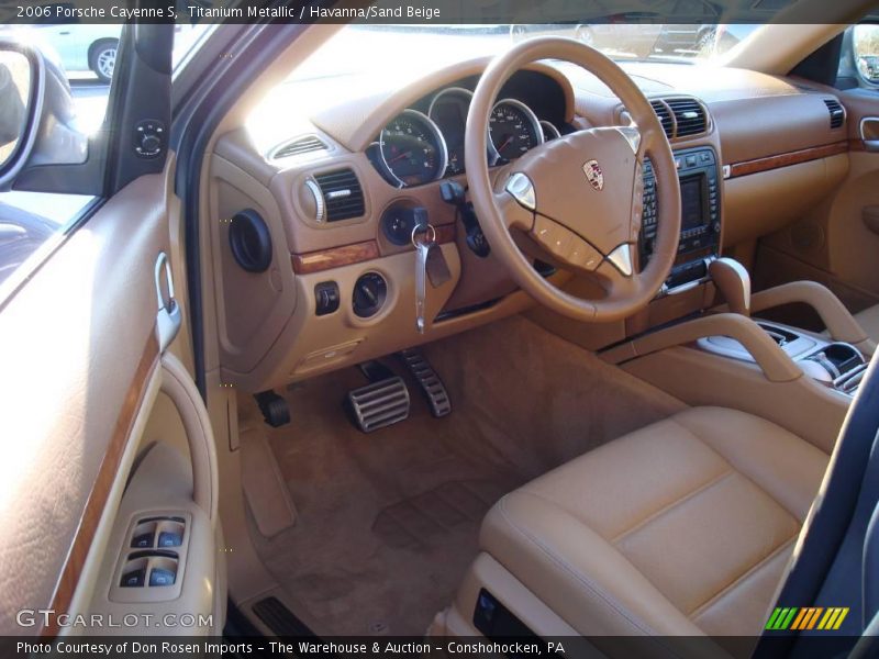 Titanium Metallic / Havanna/Sand Beige 2006 Porsche Cayenne S