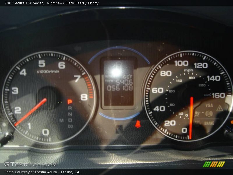 Nighthawk Black Pearl / Ebony 2005 Acura TSX Sedan