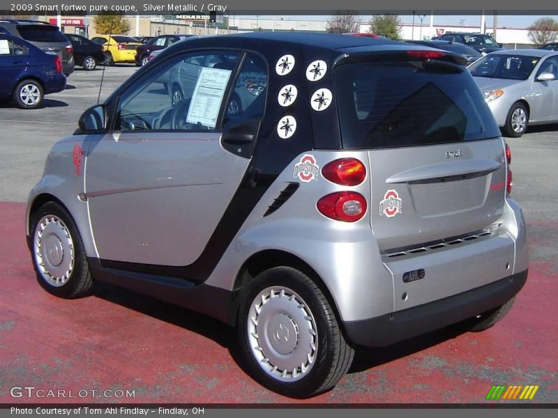 Silver Metallic / Gray 2009 Smart fortwo pure coupe