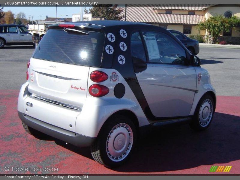 Silver Metallic / Gray 2009 Smart fortwo pure coupe