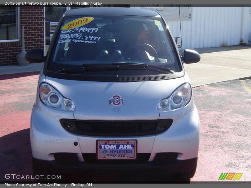Silver Metallic / Gray 2009 Smart fortwo pure coupe