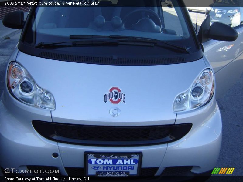 Silver Metallic / Gray 2009 Smart fortwo pure coupe