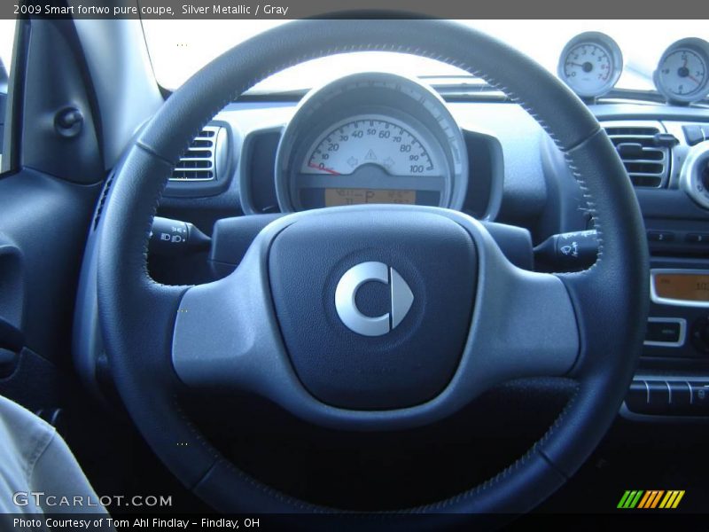 Silver Metallic / Gray 2009 Smart fortwo pure coupe