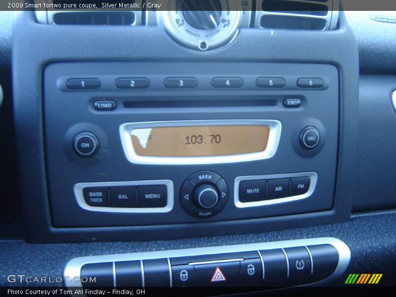 Silver Metallic / Gray 2009 Smart fortwo pure coupe