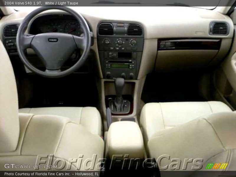 White / Light Taupe 2004 Volvo S40 1.9T