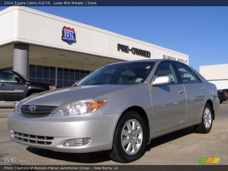 Lunar Mist Metallic / Stone 2004 Toyota Camry XLE V6