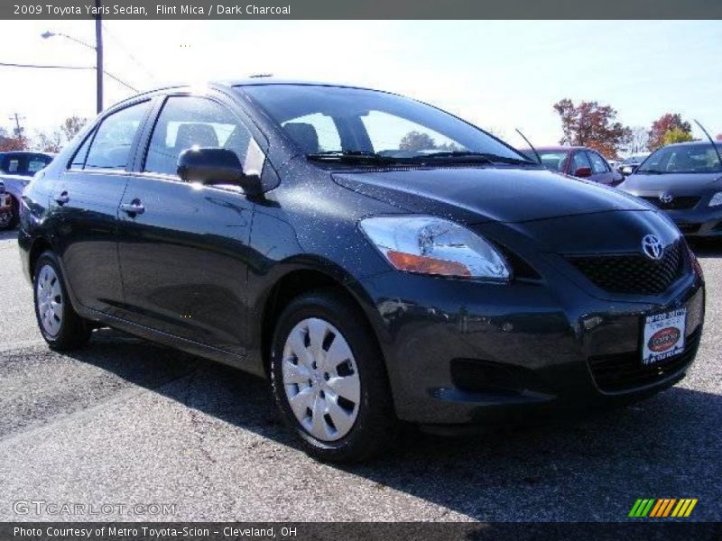 Flint Mica / Dark Charcoal 2009 Toyota Yaris Sedan