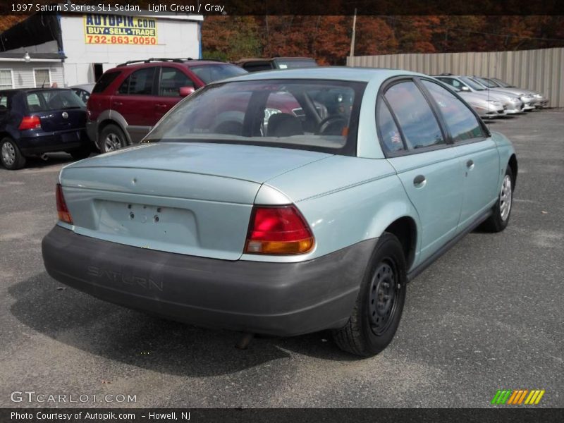 Light Green / Gray 1997 Saturn S Series SL1 Sedan