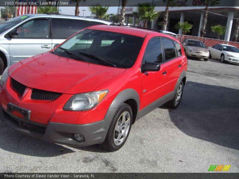 Lava Red / Slate 2003 Pontiac Vibe