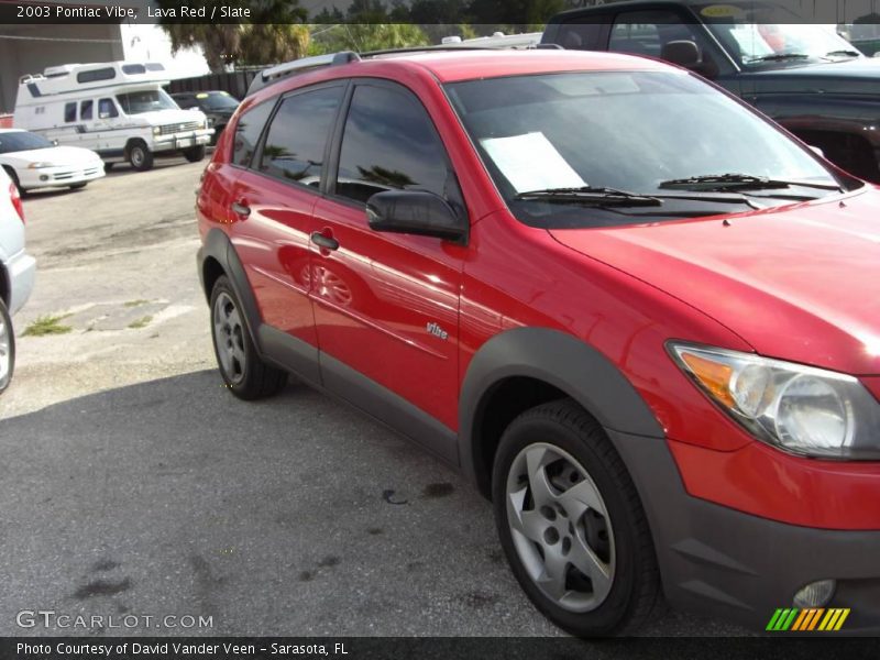 Lava Red / Slate 2003 Pontiac Vibe