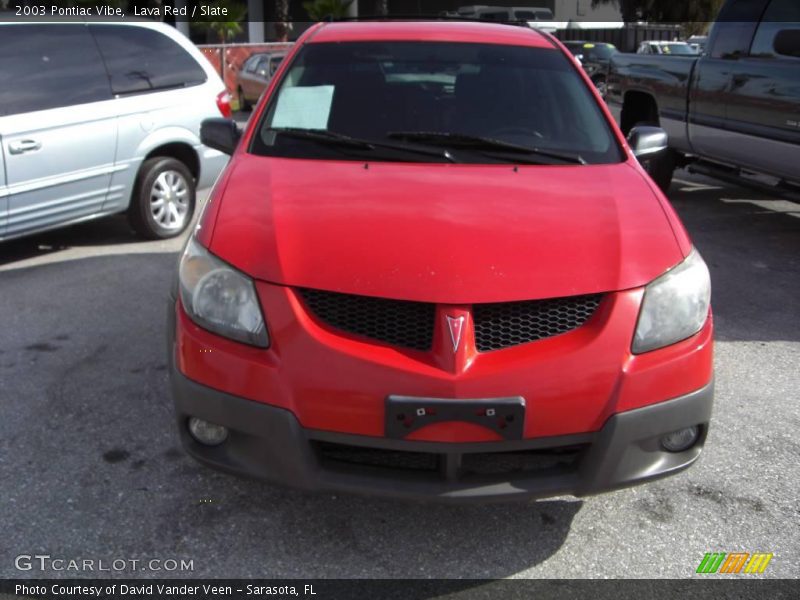 Lava Red / Slate 2003 Pontiac Vibe