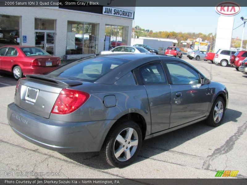 Storm Gray / Black 2006 Saturn ION 3 Quad Coupe