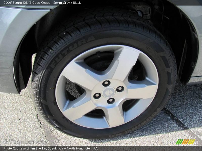 Storm Gray / Black 2006 Saturn ION 3 Quad Coupe
