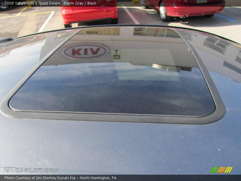 Storm Gray / Black 2006 Saturn ION 3 Quad Coupe