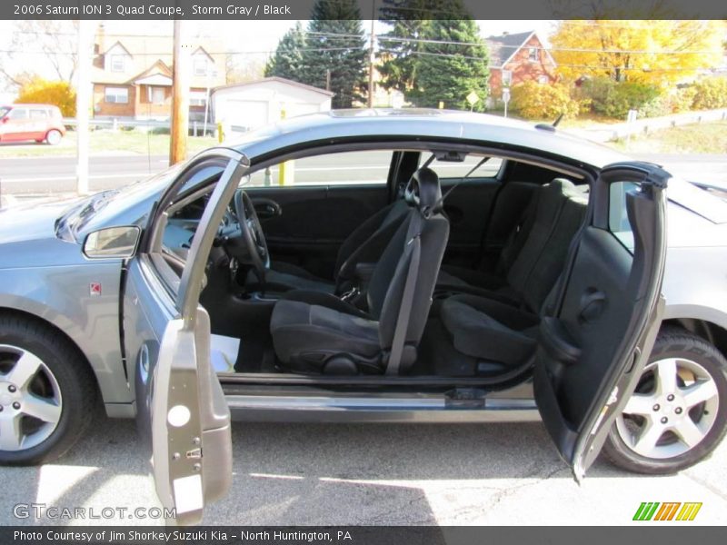 Storm Gray / Black 2006 Saturn ION 3 Quad Coupe