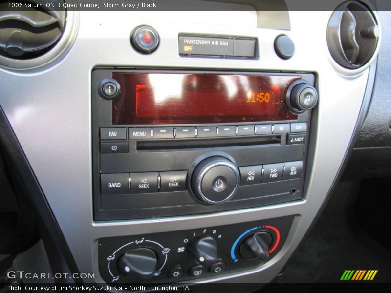 Storm Gray / Black 2006 Saturn ION 3 Quad Coupe
