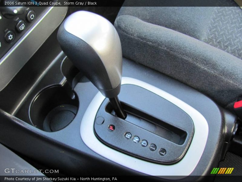 Storm Gray / Black 2006 Saturn ION 3 Quad Coupe
