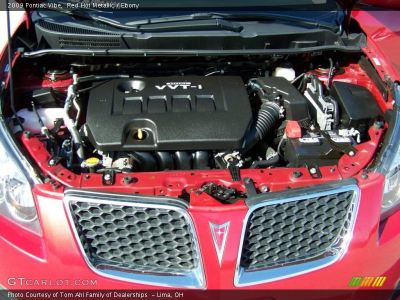 Red Hot Metallic / Ebony 2009 Pontiac Vibe