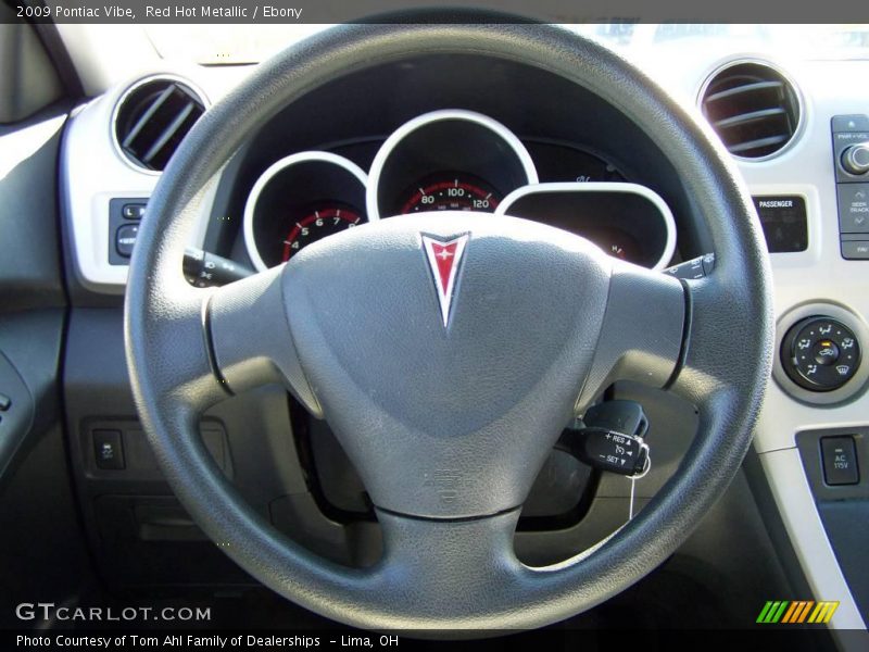 Red Hot Metallic / Ebony 2009 Pontiac Vibe