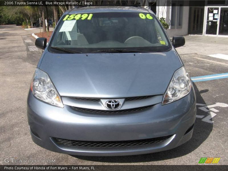 Blue Mirage Metallic / Taupe 2006 Toyota Sienna LE