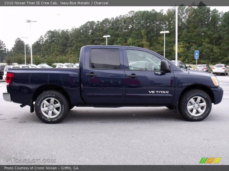 Navy Blue Metallic / Charcoal 2010 Nissan Titan SE Crew Cab