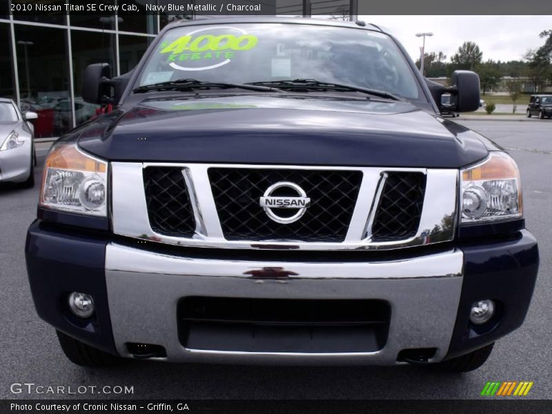 Navy Blue Metallic / Charcoal 2010 Nissan Titan SE Crew Cab