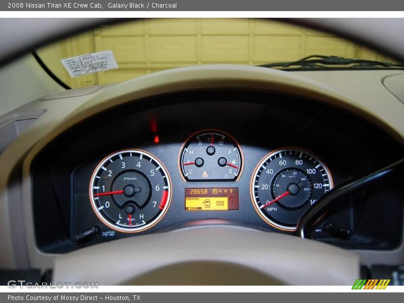 Galaxy Black / Charcoal 2008 Nissan Titan XE Crew Cab