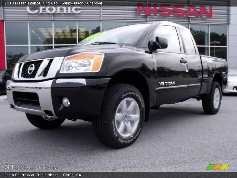Galaxy Black / Charcoal 2010 Nissan Titan SE King Cab