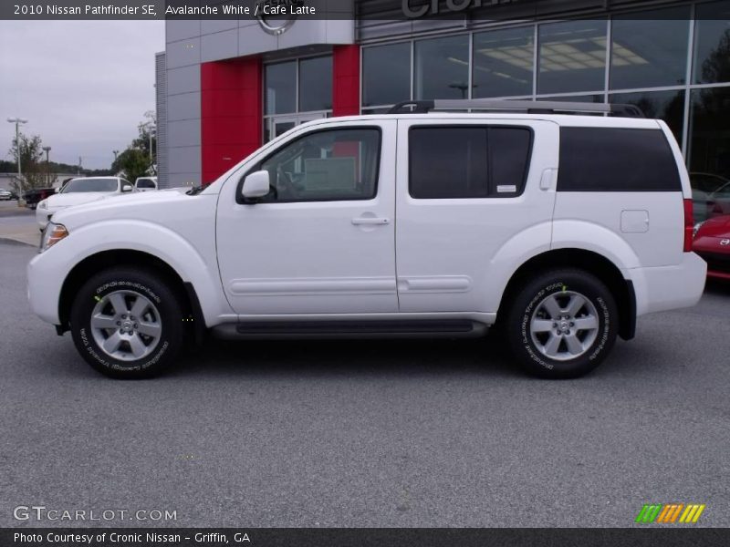 Avalanche White / Cafe Latte 2010 Nissan Pathfinder SE