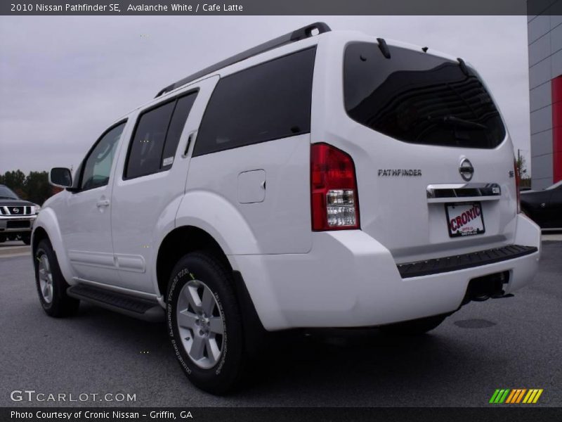 Avalanche White / Cafe Latte 2010 Nissan Pathfinder SE