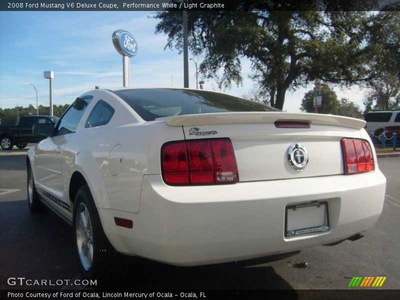 Performance White / Light Graphite 2008 Ford Mustang V6 Deluxe Coupe